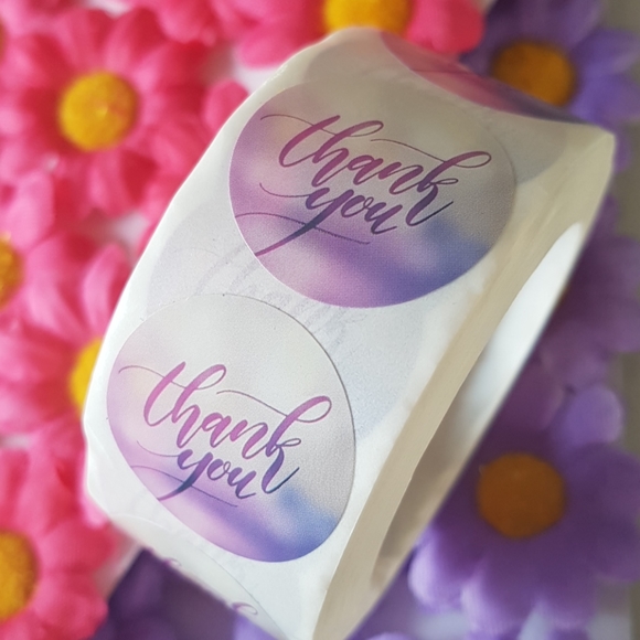 50 pcs Thank You Stickers 1" inch - Picture 6 of 8